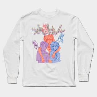 Shinji and friends EVA 01 02 00 Long Sleeve T-Shirt